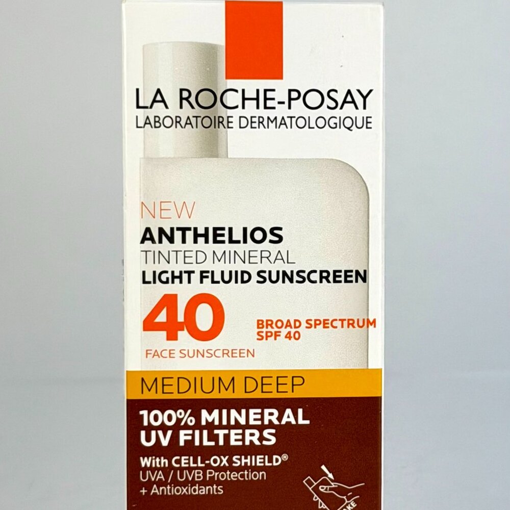 NIB La Roche-Posay Anthelios Tinted Mineral Light Fluid Face Sunscreen SPF 40